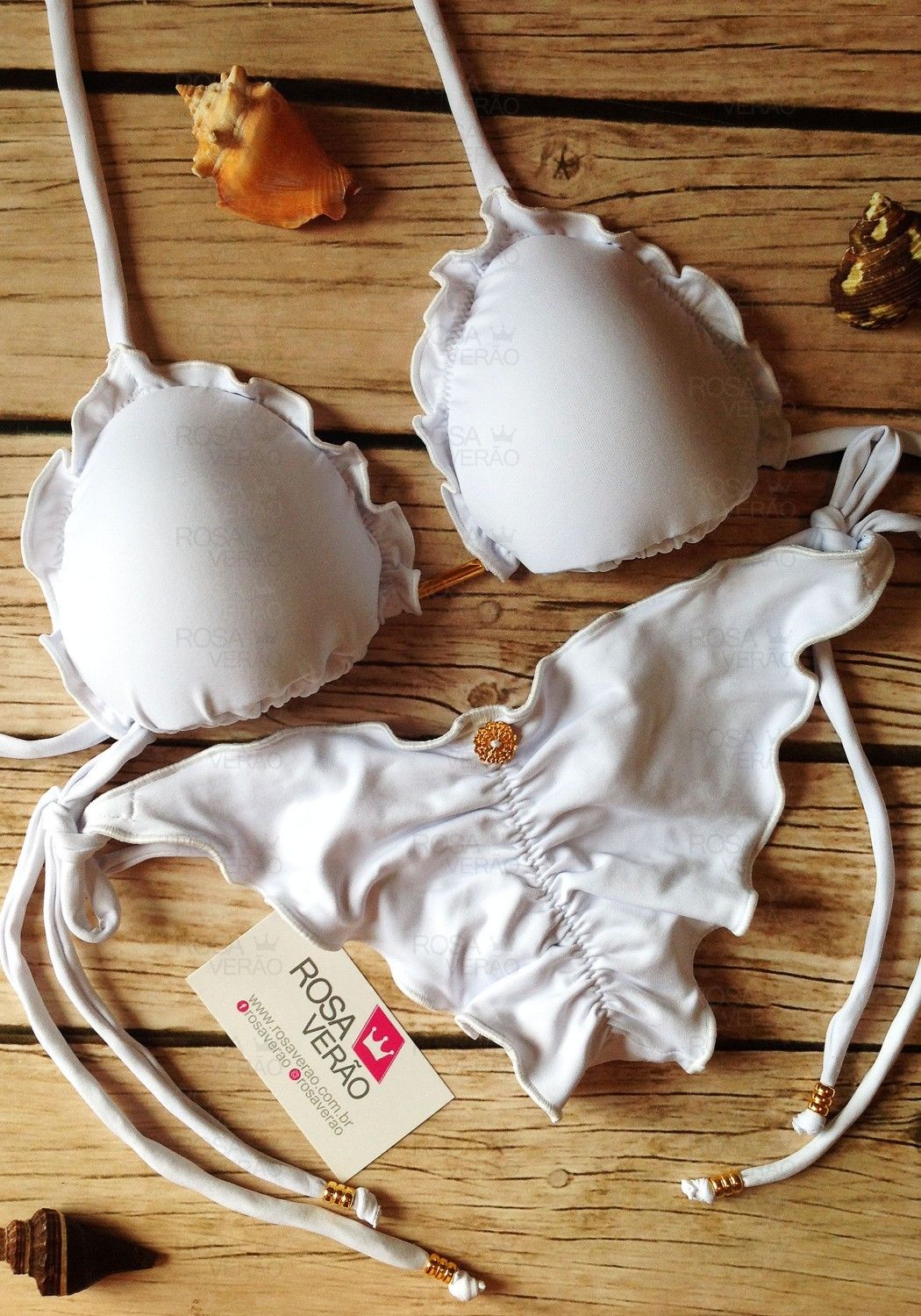Biquíni Ripple Branco - Empina Bumbum
