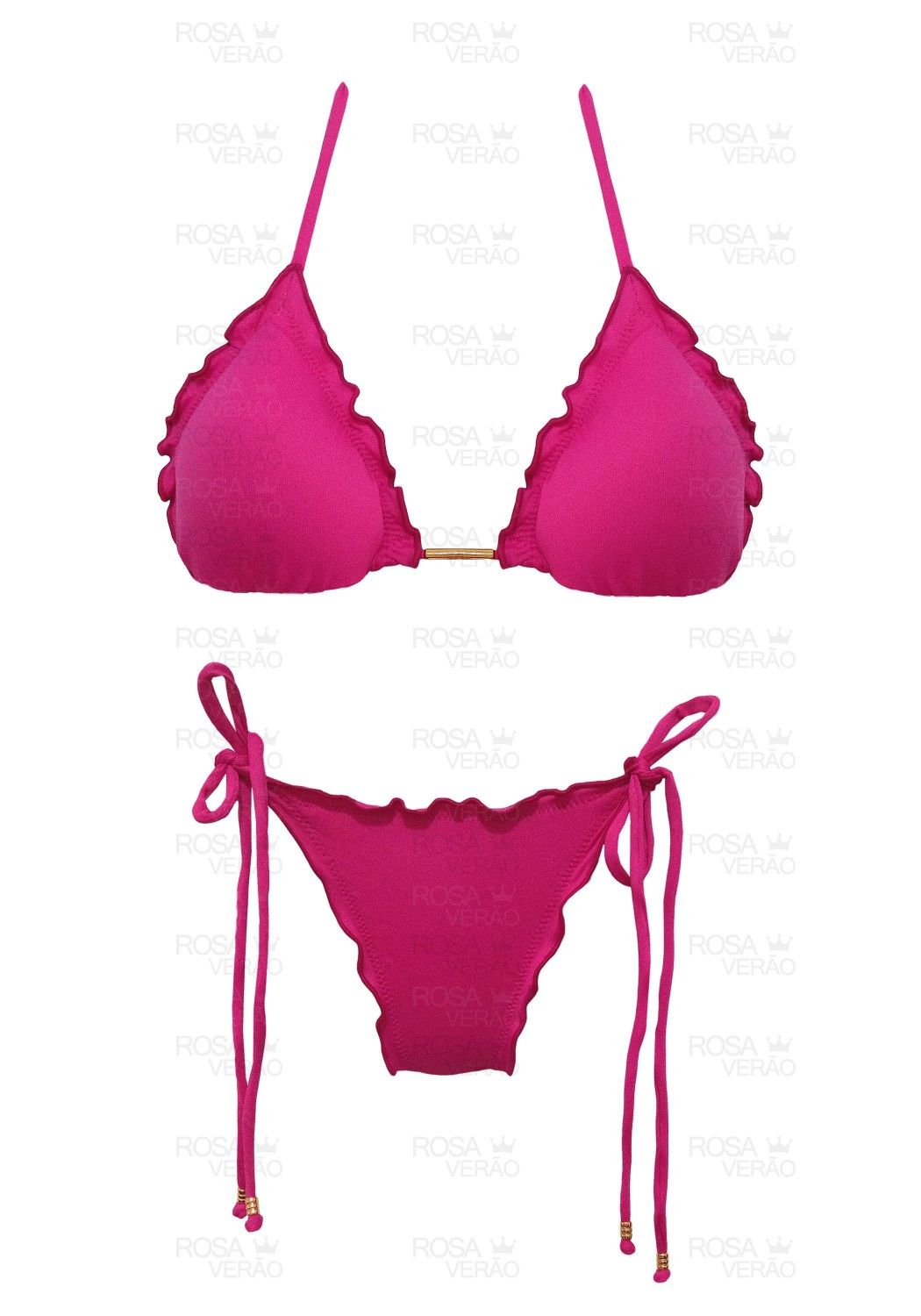 Biquíni Ripple Rosa Pink - Empina Bumbum 