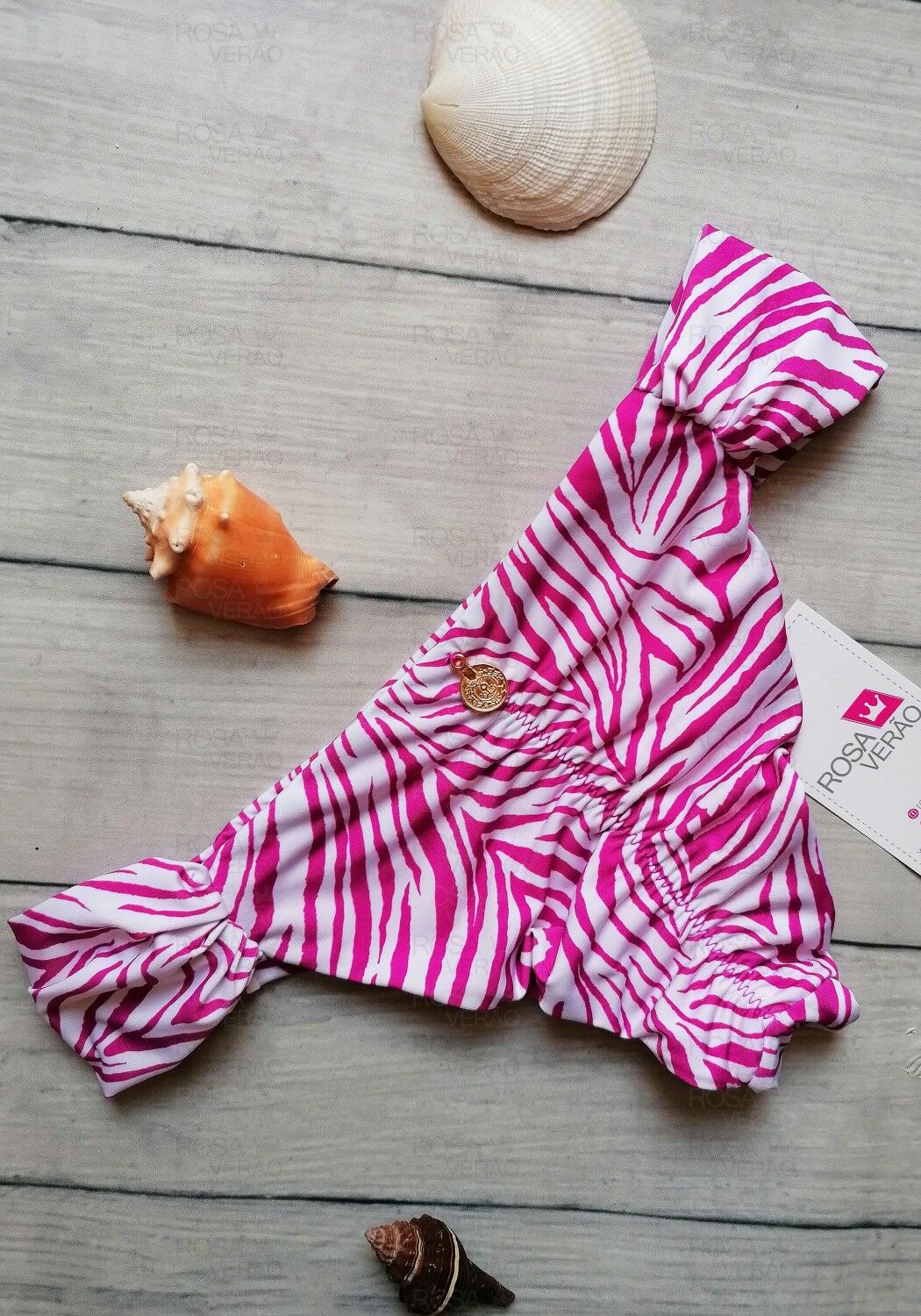 Calcinha Borboleta Zebra Pink