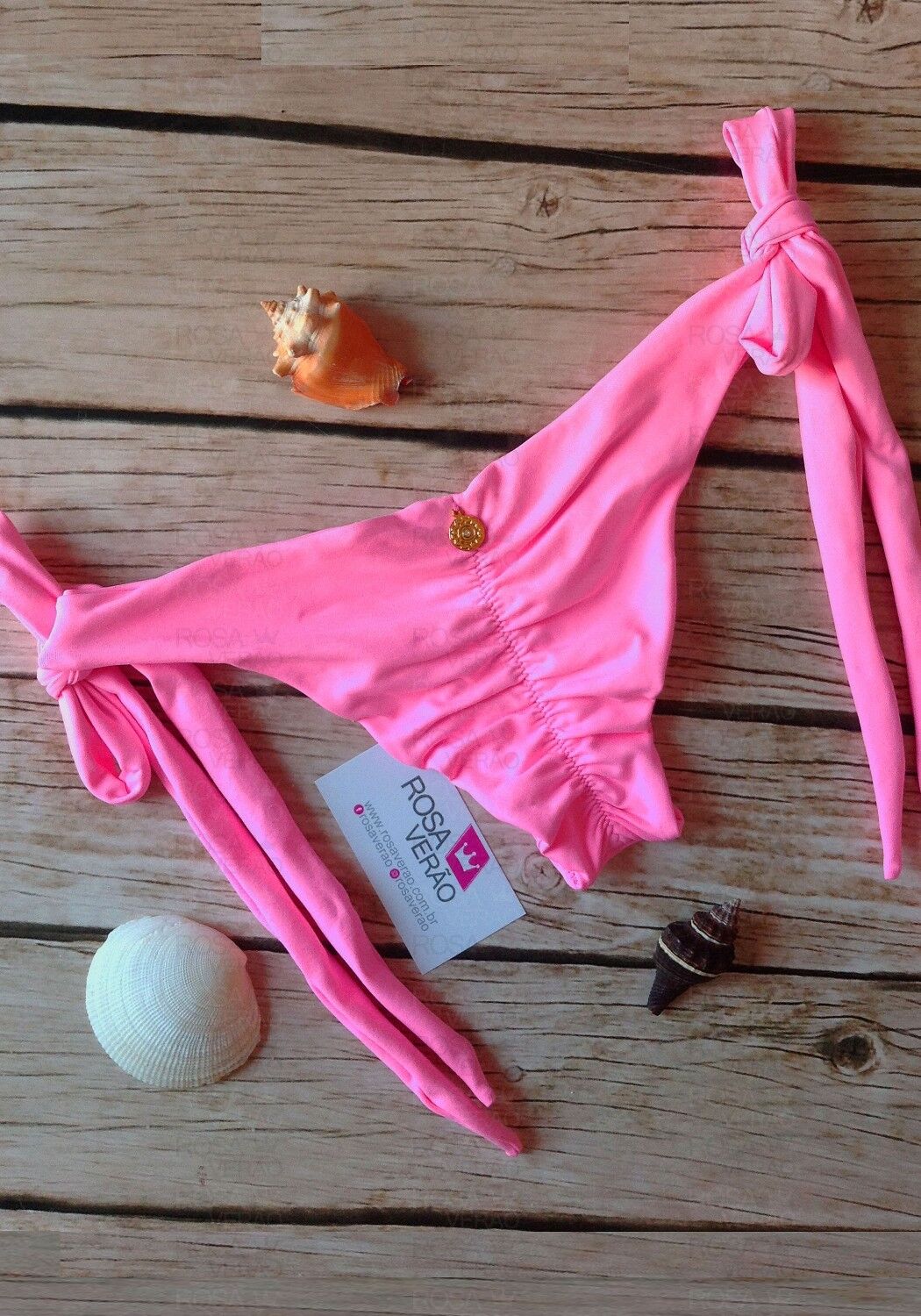 Calcinha Levanta Bumbum Lacinho Rosa Chiclete