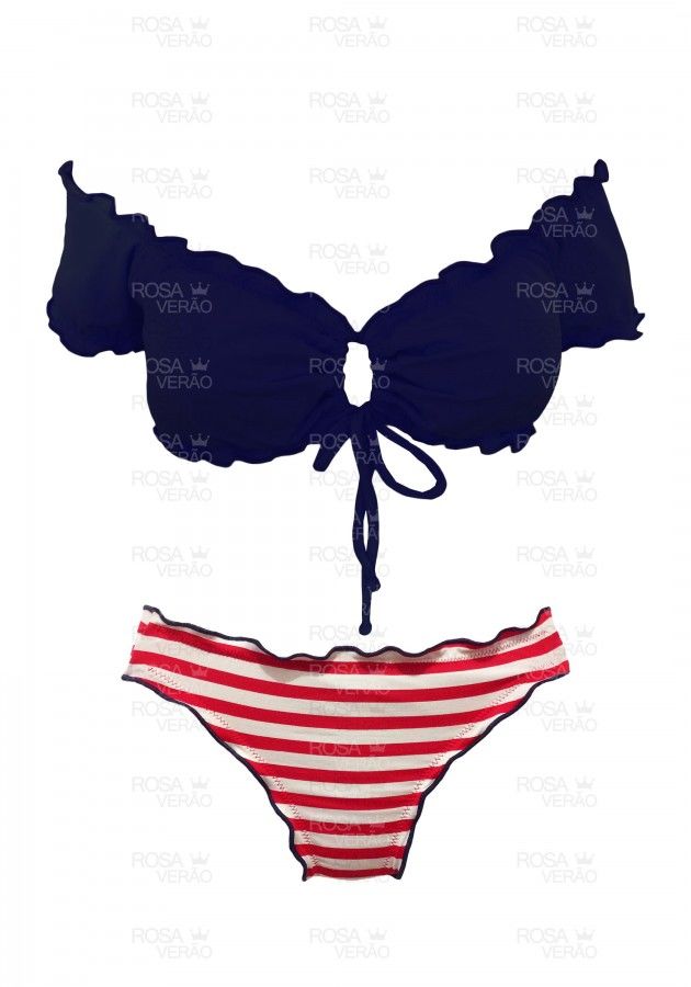 Biquíni Ciganinha/ Blusinha Marinheiro- Empina Bumbum Biquíni Ciganinha/ Blusinha Marinheiro- Empina Bumbum