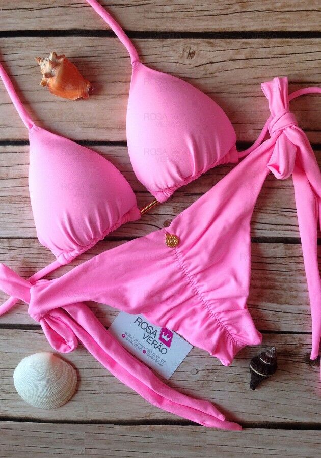 Biquíni Levanta Bumbum Rosa Chiclete