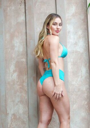 Calcinha De Biquíni Cintura Alta Efeito Lipo Verde Jade