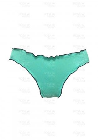 Calcinha Ripple Verde Água e Preto Fixo - Empina Bumbum Calcinha Ripple Verde Água e Preto Fixo - Empina Bumbum