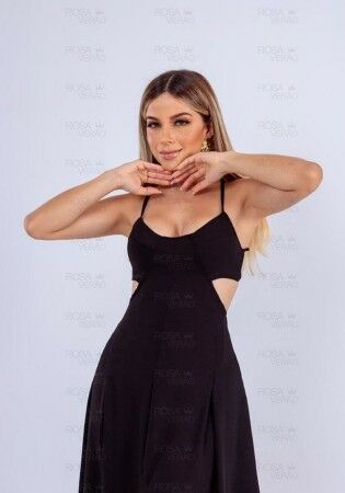 Vestido Bahamas Longo Preto