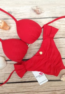 Biquíni Cortininha Borboleta Vermelho