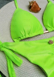 Biquíni Empina Bumbum Eden Amarelo Neon