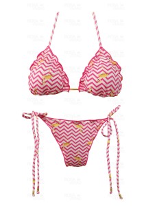 Biquíni Ripple Flamingo Pink - Empina Bumbum