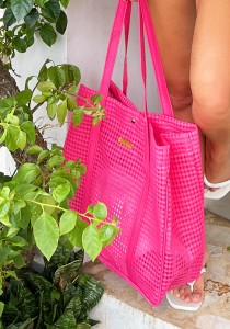 Bolsa De Praia Telinha Pink Grande