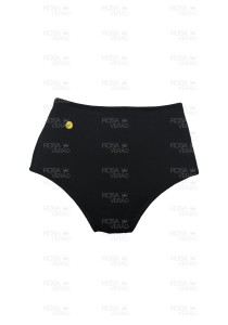 Calcinha Cintura Alta - Hot Pants - Preto