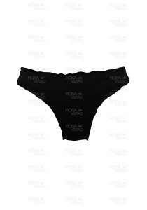 Calcinha Ripple Preto Fixo - Empina Bumbum