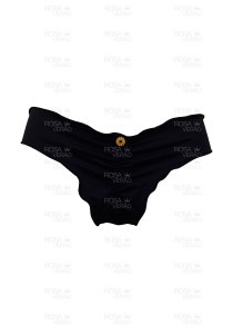 Calcinha Ripple Preto Fixo - Empina Bumbum