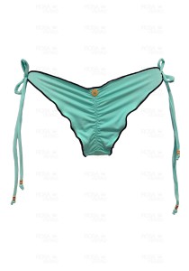 Calcinha Ripple Verde Água e Preto - Empina Bumbum