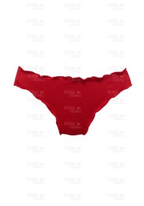 Calcinha Ripple Vermelho Fixo - Empina Bumbum