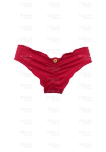 Calcinha Ripple Vermelho Fixo - Empina Bumbum