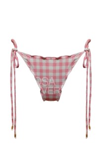 Calcinha Ruffle Vichy Rosa - Levanta Bumbum