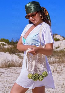 Kimono Curto Com Amarração Renda Branca