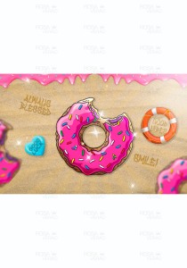 Saída De Praia Canga Pareô Donuts