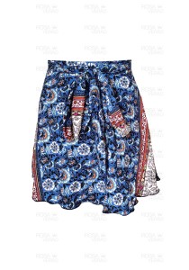 Saída de Praia Saia Pareô Curta - Água Viva