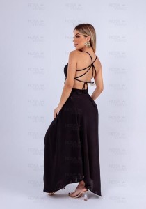 Vestido Bahamas Longo Preto